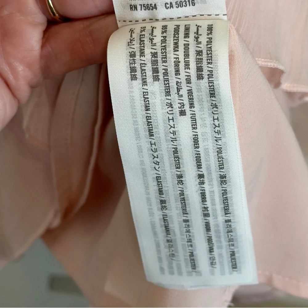 Abercrombie & Fitch Pleated Mini Dress Pink Strap Dress Size Medium - Picture 9 of 12
